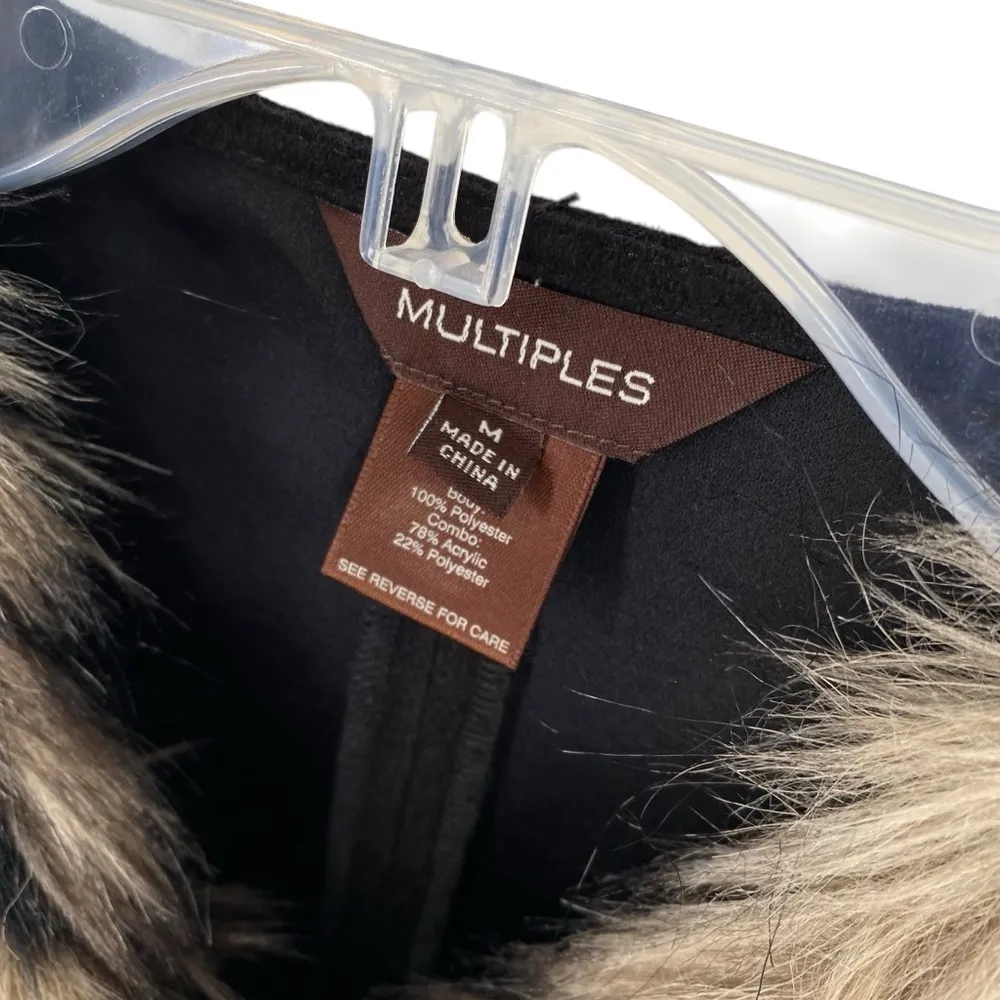 Multiples Faux Fur Vest Jacket - Image 4