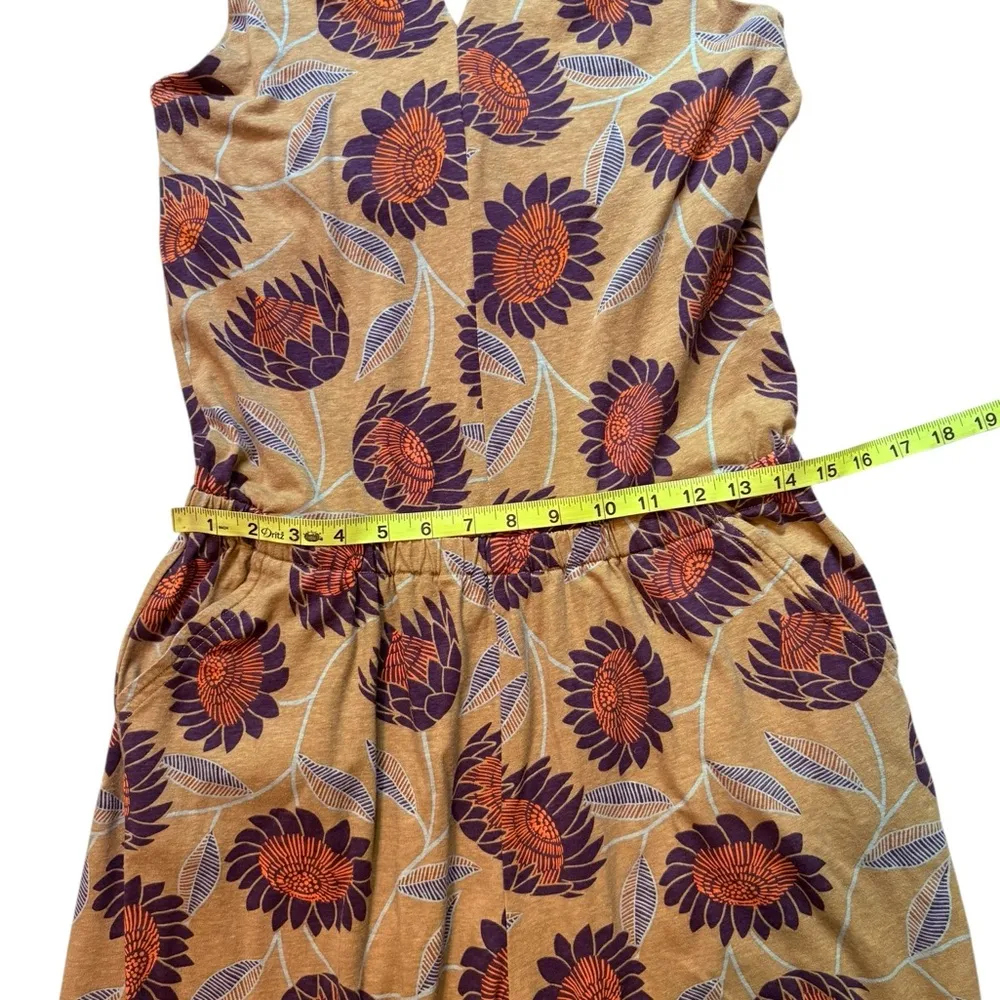 Pact Organic Cotton Halter Fennel Floral Sleeveless Wide - Image 10