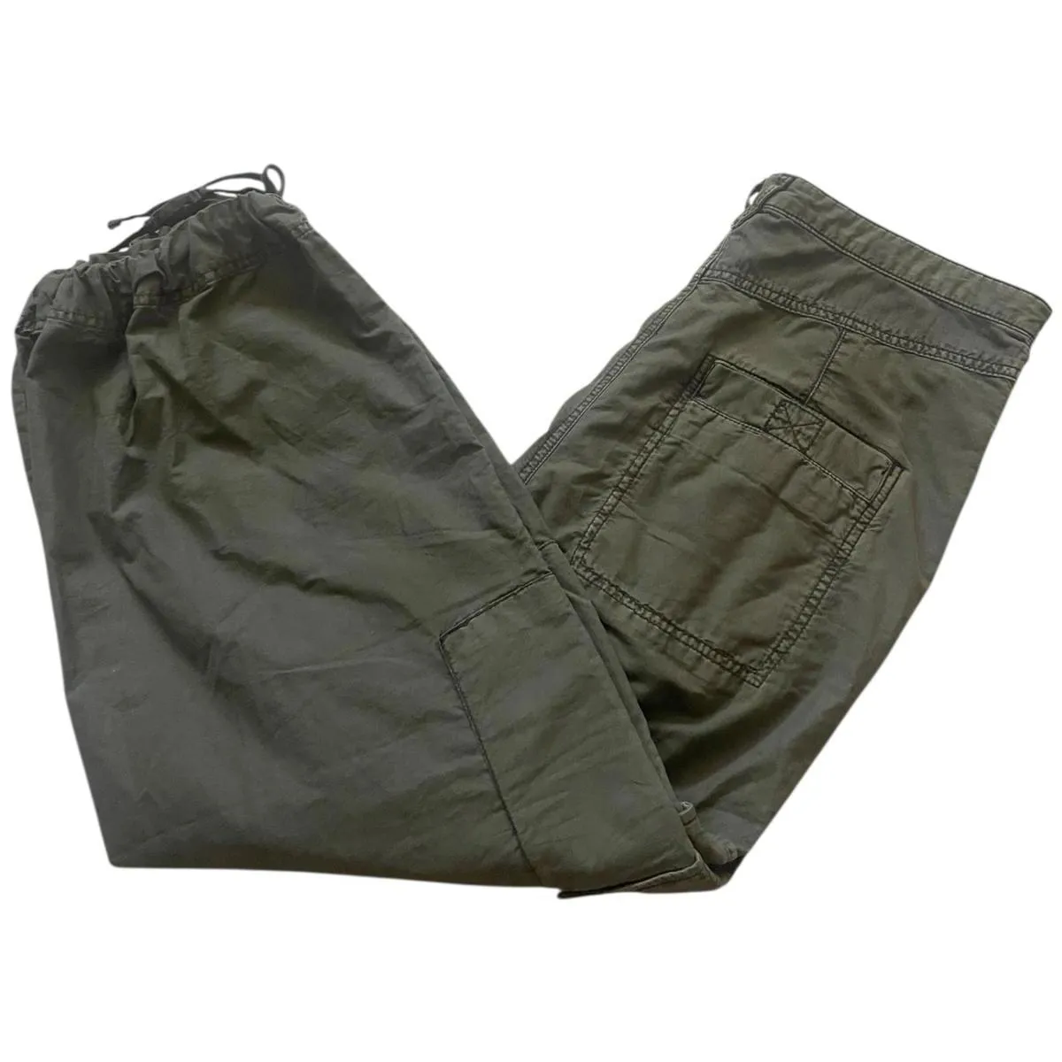 Free People Fly Away Cargo Parachute Pants High-Rise Wide-Leg Women's Size 14 - Image 4