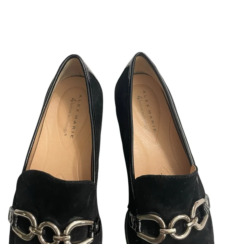 Alex Marie Shoes Womens Size 8.5 Flynn Black Platform Loafers size 8.5M - Image 6