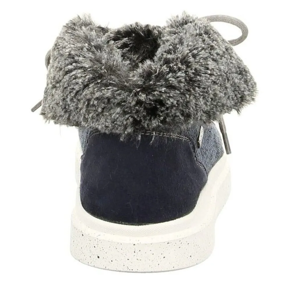 ROMIKA Helsinki 03 Frisco Faux Fur Lined
Sneaker Booties Size Eu 41 New in Box Blue - Image 6