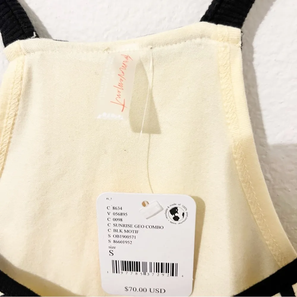 Free People Hot Shot Mini Printed Dress Sunrise Geo Combo Size Small NWT - Image 6