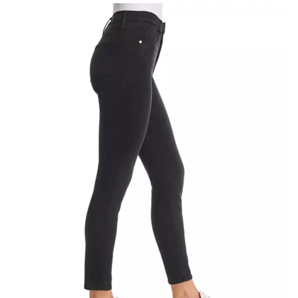 Frame Ali High Rise Cigarette Skinny Jeans in Noir Black Size 25 - Image 4