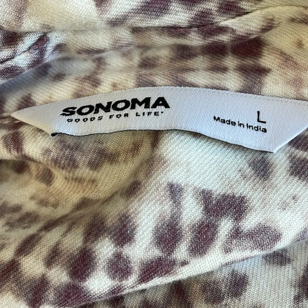 Sonoma Lavender Print Shirt Dress - Image 8