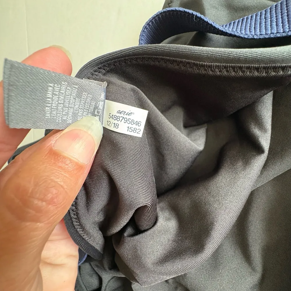 Aerie Bustier one piece swimsuit with belt black medium - Image 12