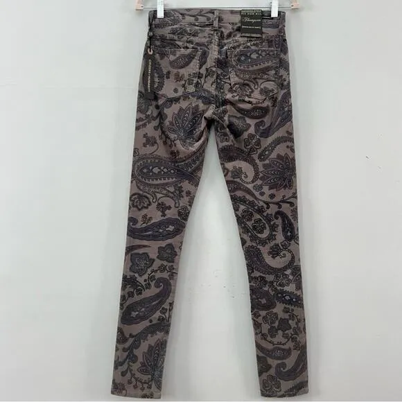 Citizens of Humanity Thompson Skinny Jeans Paisley Birch Corduroy Mid‎ Rise NWT - Image 4
