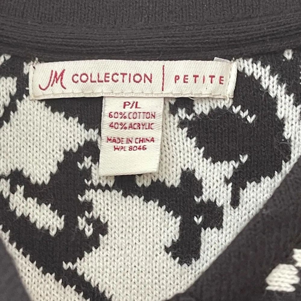 JM Collection black white mandarine collar blazer - Image 8