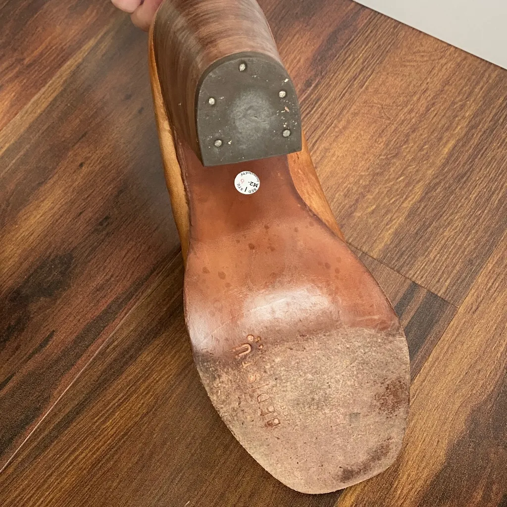 Bed Stu Onset Peep Toe Heel Leather Shoes - Image 11