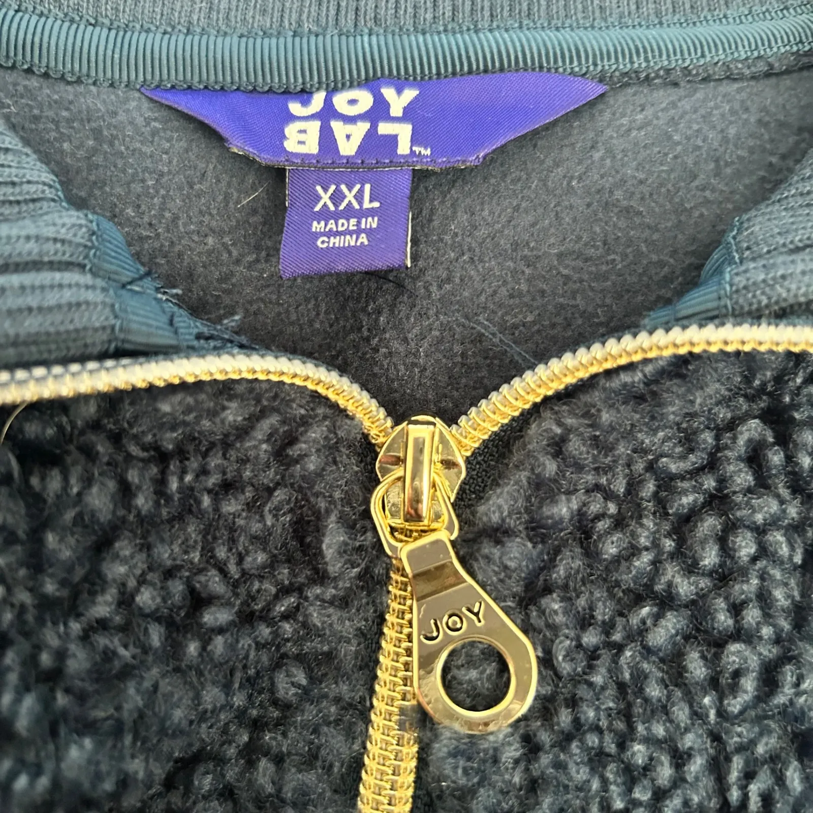 Joy Lab Fleece Pullover Quarter Zip Cozy Sherpa Sweatshirt XXL - Image 8