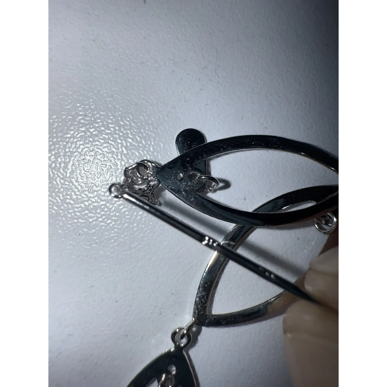 Dangle Thread Line 925 Sterling‎ Silver Threader Drop Wedding Earrings NEW - Image 8