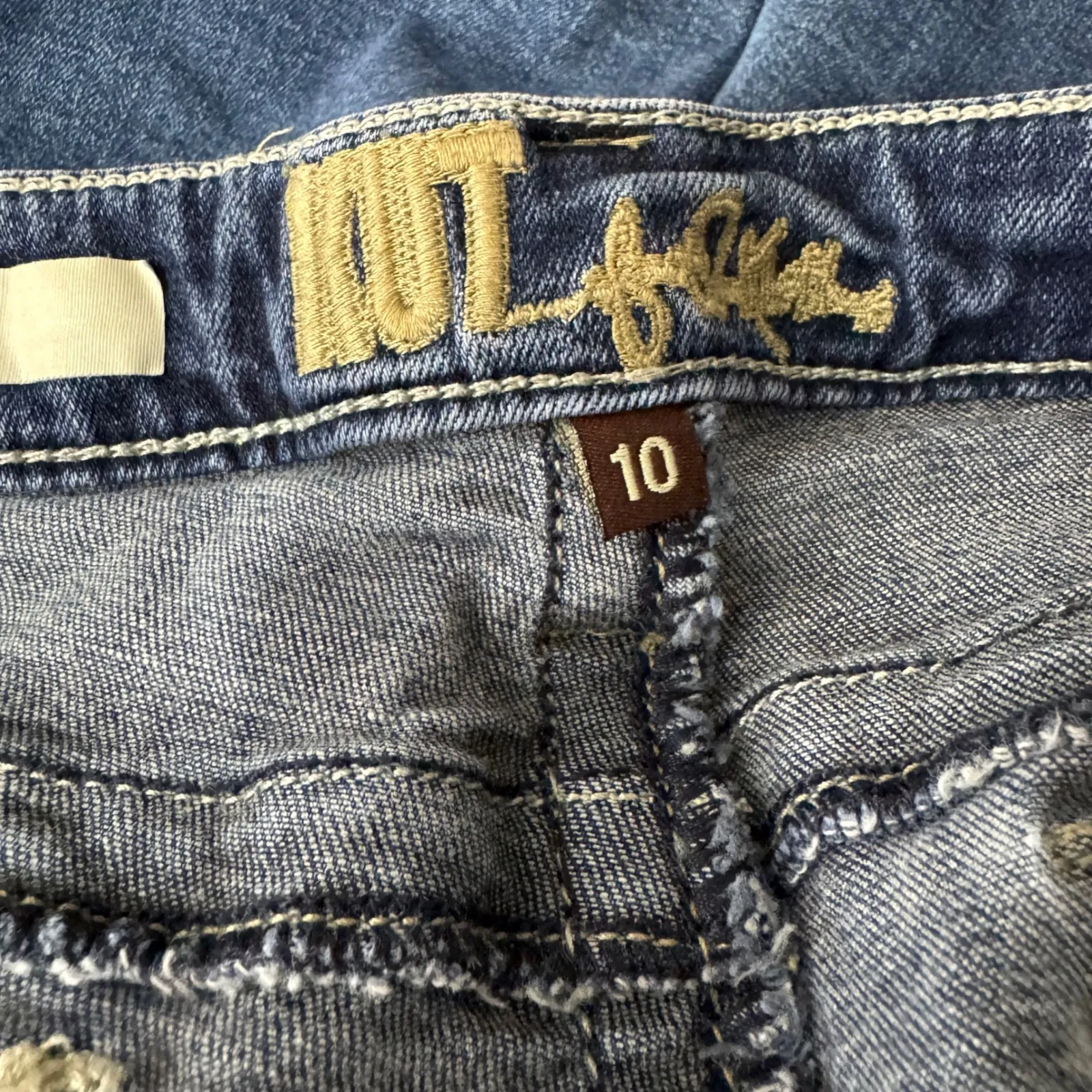 KUT from the Kloth Nicole Crop Jeans Women's Size 10 Blue Denim - Image 6