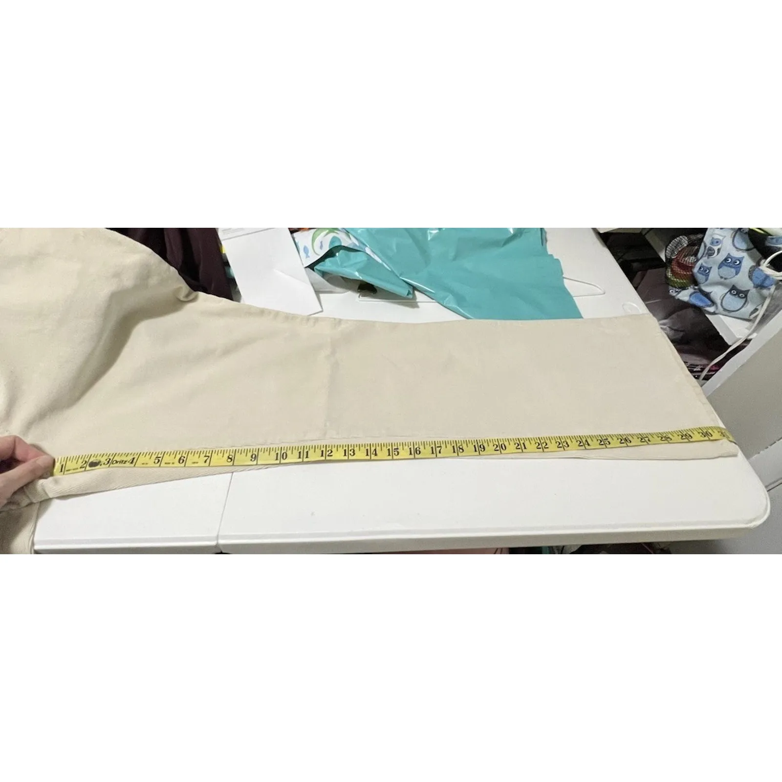 St. John’s Bay Women’s Bootcut Corduroy Jeans Cream Size 12 EUC 32x31 - Image 6