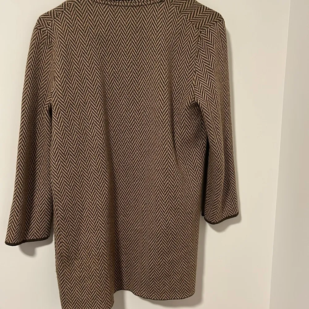J Crew Sweater Cardigan Jacket Brown 30% Merino Wool Size XXS - Image 3