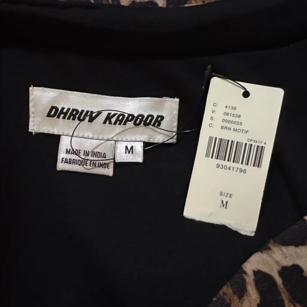 Anthropologie Dhruv Kapoor Leopard Mini Dress - Size M NWT - Image 8