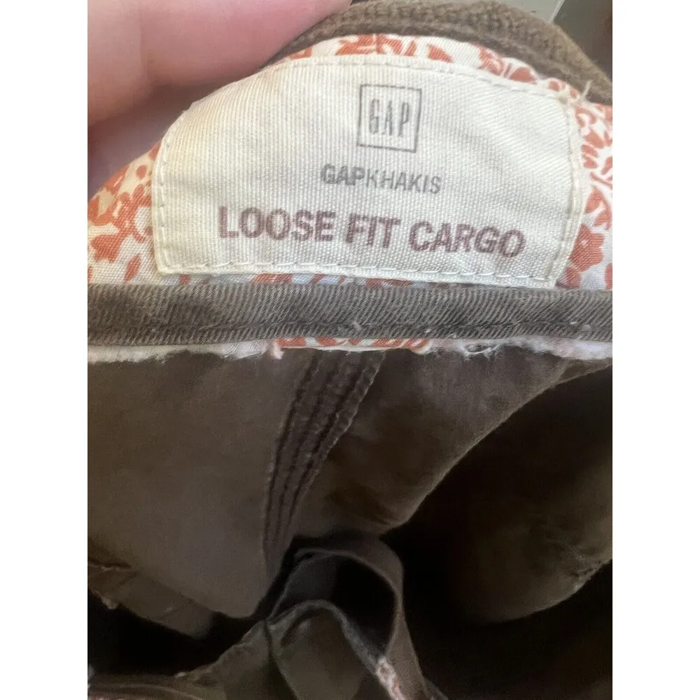 GAP KHAKI BROWN CARGO PANTS SIZE L (L10) - Image 4