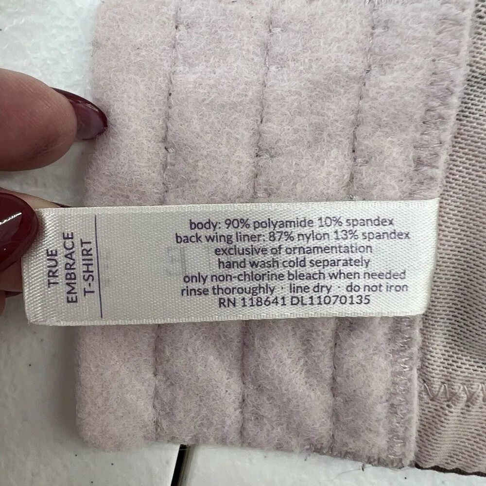 Cacique 44F Bra True Embrace T-Shirt Balconette Lightly Lined Floral Underwired - Image 14