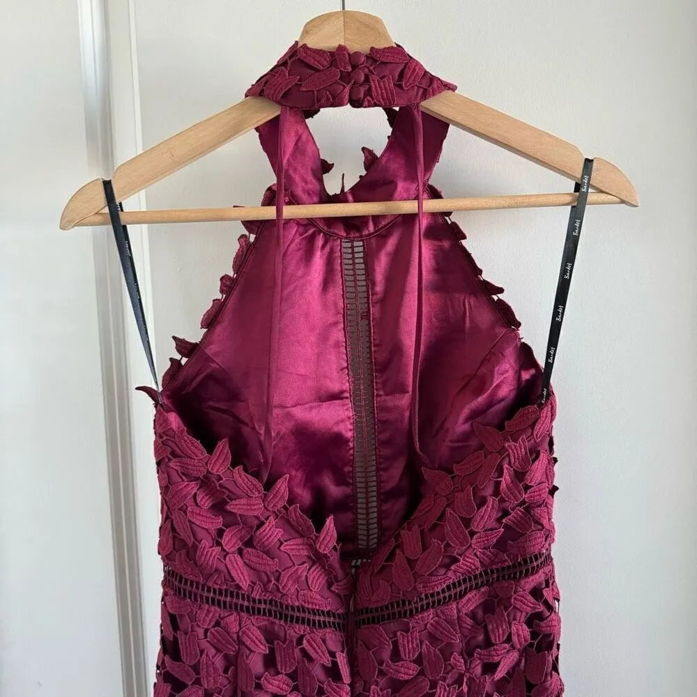 Bardot Gemma Dress Burgundy - Image 9