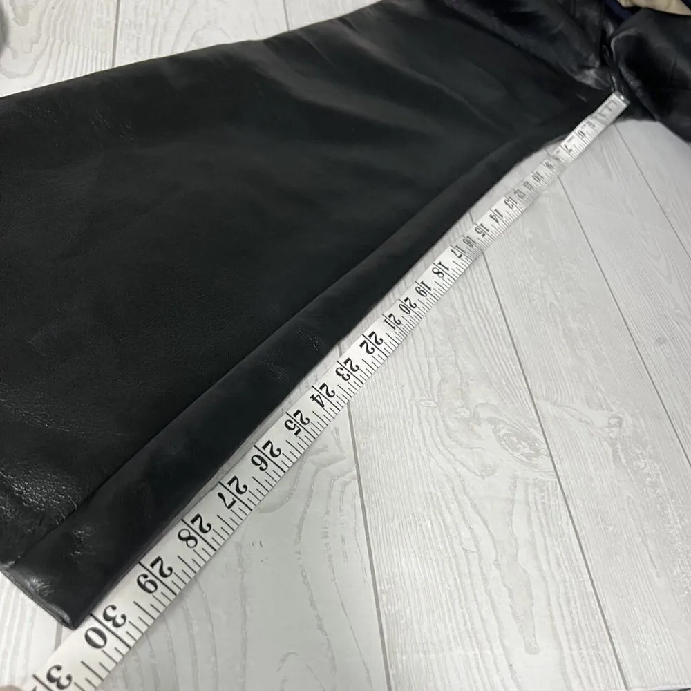 Wilfred Beatrix Flared Vegan Leather Black Pants - Image 6