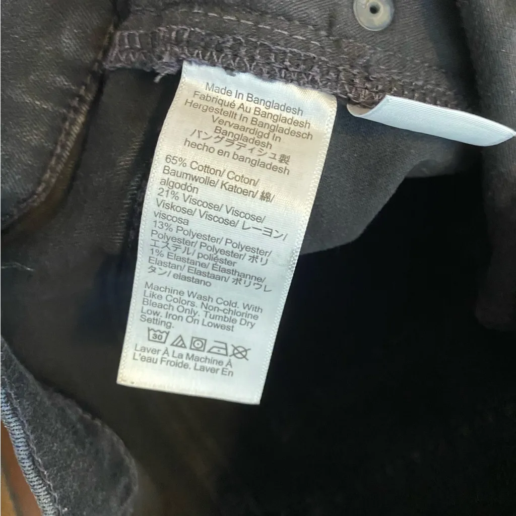 J. Crew factory‎ 9" mid-rise black skinny jean in signature stretch size 30 - Image 5