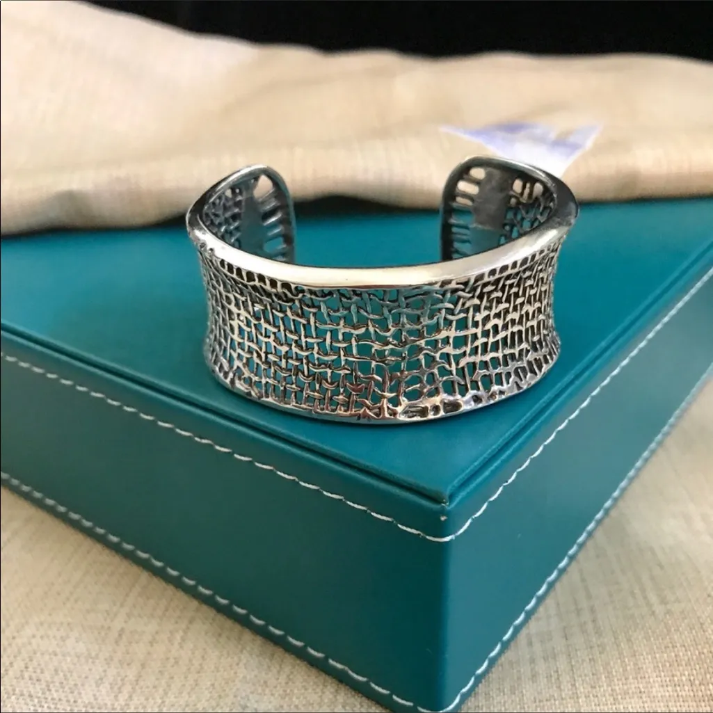 Silpada Sterling Silver Oxidized Weave Cuff - Image 3