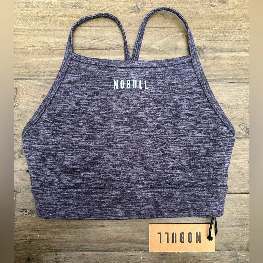 NWT NOBULL Women’s High-Neck Sports Bra - XS - Lavender Heather - Image 2