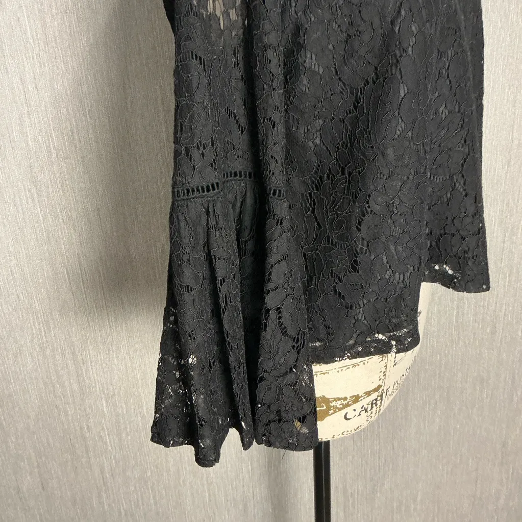 BB Dakota Black Lace Blouse Size Small - Image 5