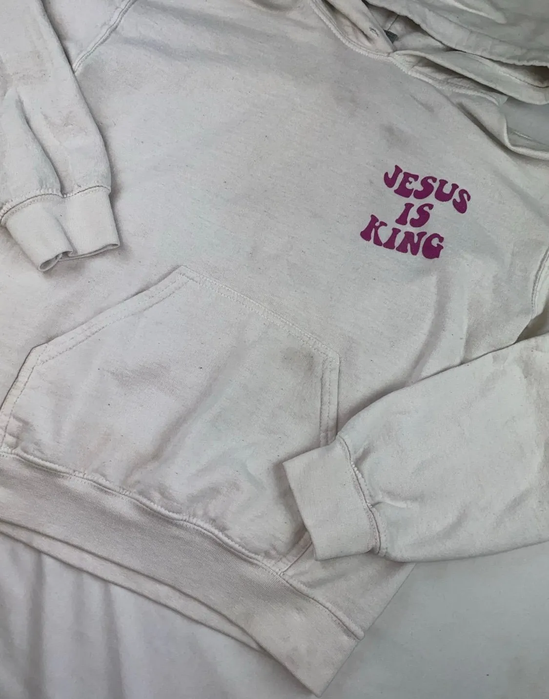 Jesus hoodie White - Image 4