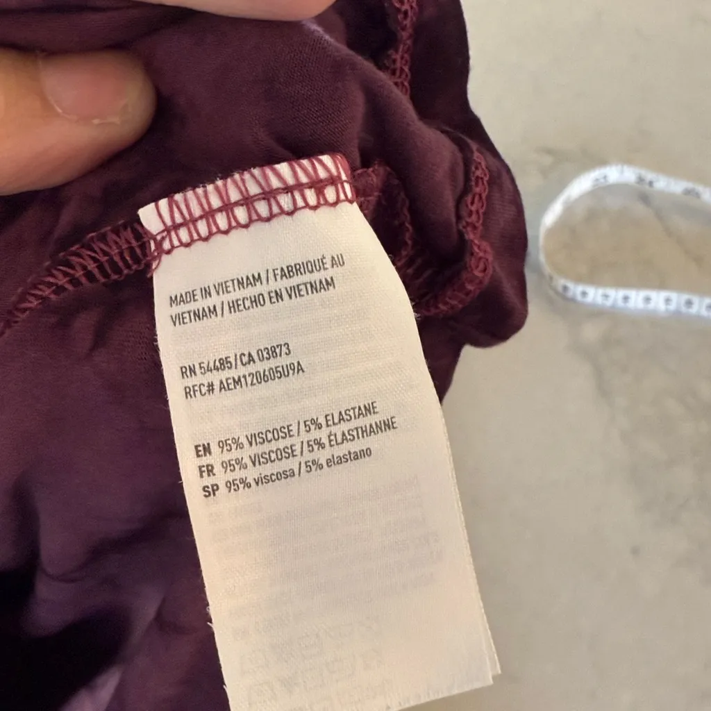 American Eagle Outfitters Soft & Sexy Purple Acid Wash Tee small - Image 8