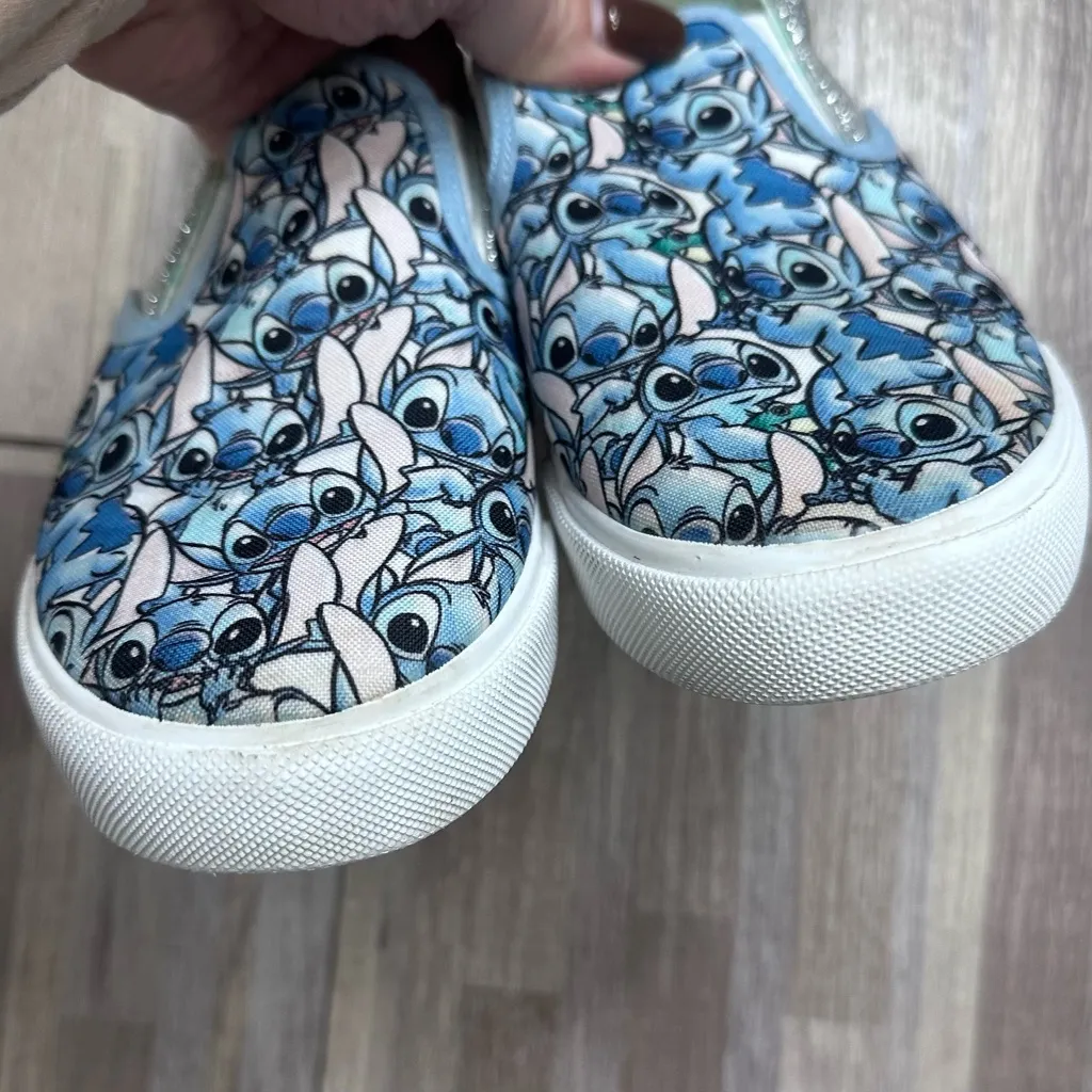 Disney’s Stitch Women’s Blue Slip-On Shoes, Size 6 - Image 6