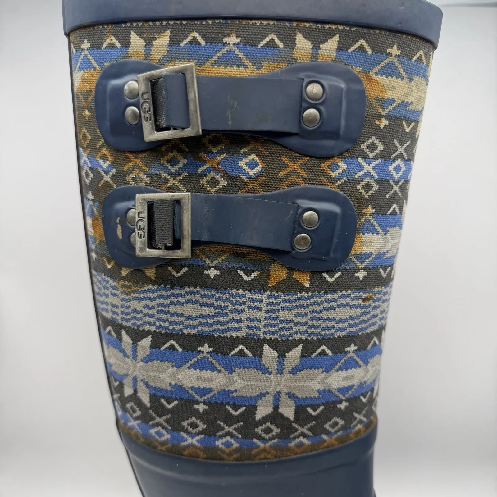 UGG AUSTRALIA 3460 Women's US 8 Sabene Blue Rubber Boots - Image 5