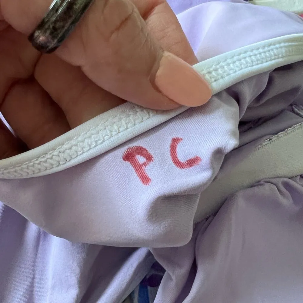 Juicy Couture Black Label Lavender One Piece Retro Swimsuit Small NWT - Image 11