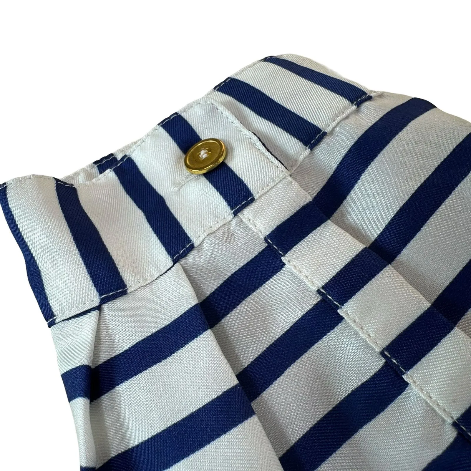 The Limited Blue White Striped‎ Blouse XL - Image 3