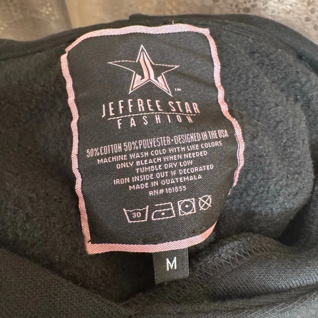 Jeffree Star Unisex Black Exclusive Halloween Black Widow Spider Hoodie Med - Image 3