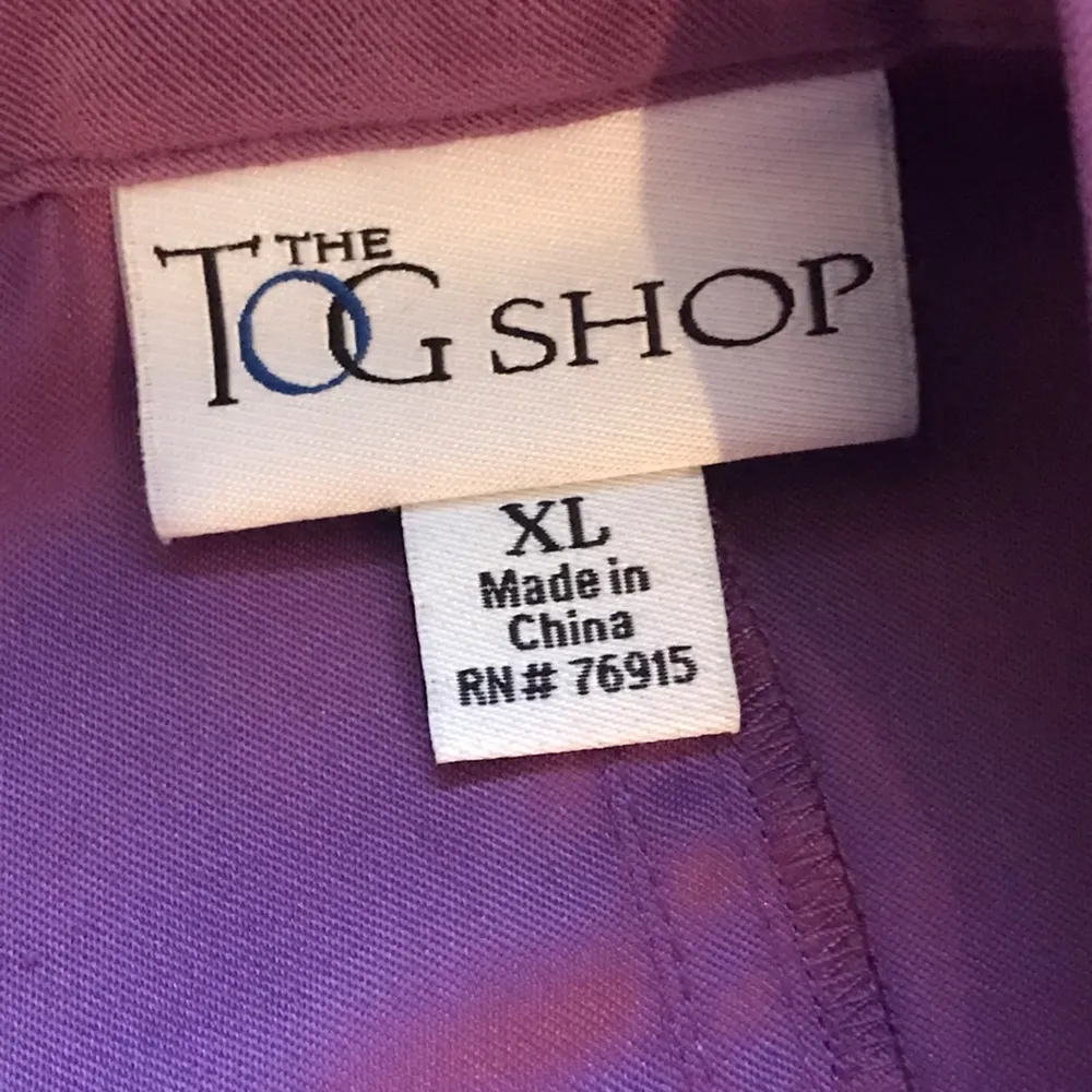 The TOG Shop Purple Ruffled Zipper Jacket Sz. XL - Image 6