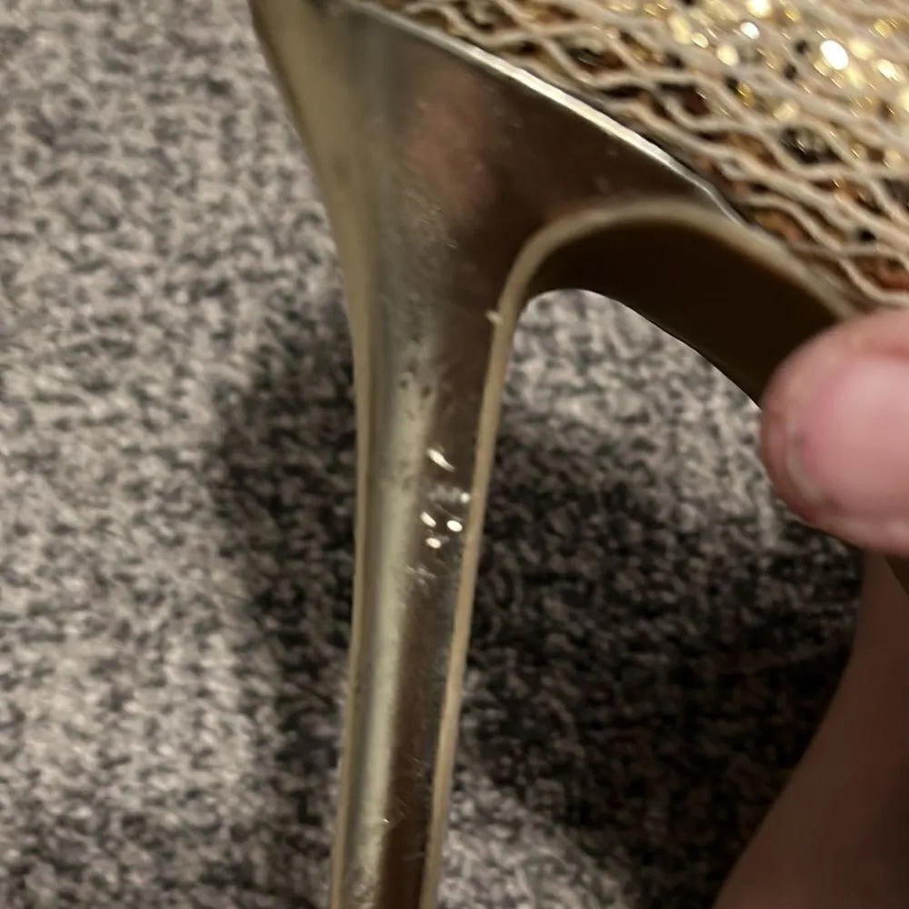 Audrey Brooke - Gold Sparkle Heels - 8 - Image 5