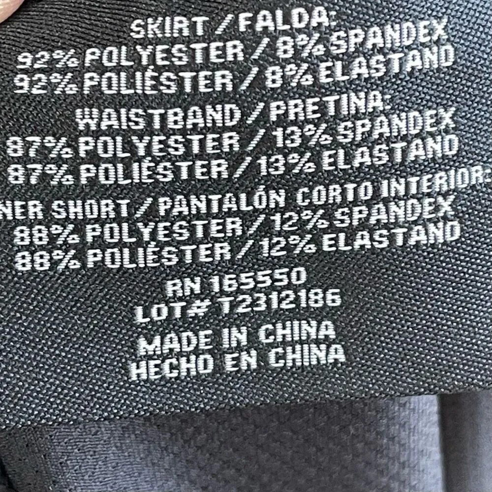 NWT 32 Degrees Cool Woven Athletic Skort (Black) - Small - Image 8