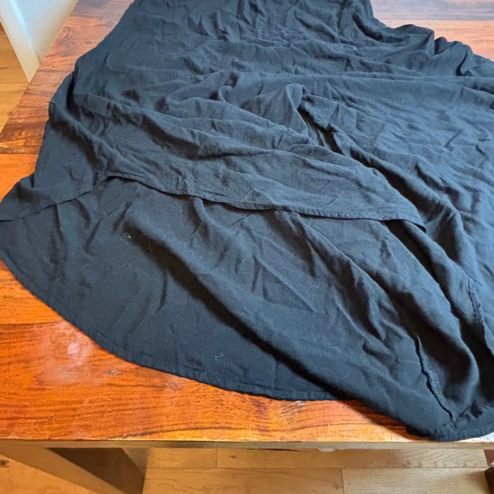 MSK Black Wide Leg Jumpsuit Cap Sleeve V Neck Women's Size L Size L - Image 2