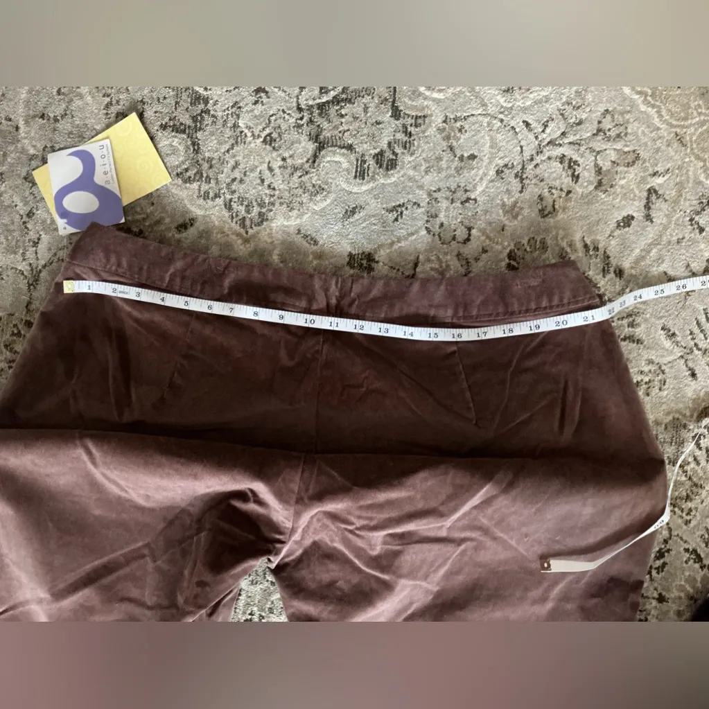 Women's velvet pants🤎🤎🤎 Brown Size 22W - Image 9