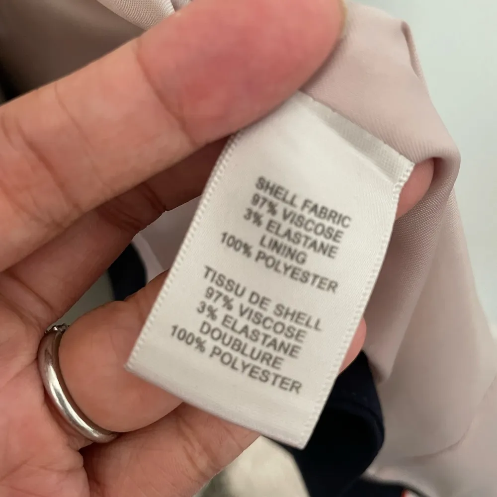 Rebecca Taylor Navy Collarless Blazer Suiting Jacket 8 - Image 5