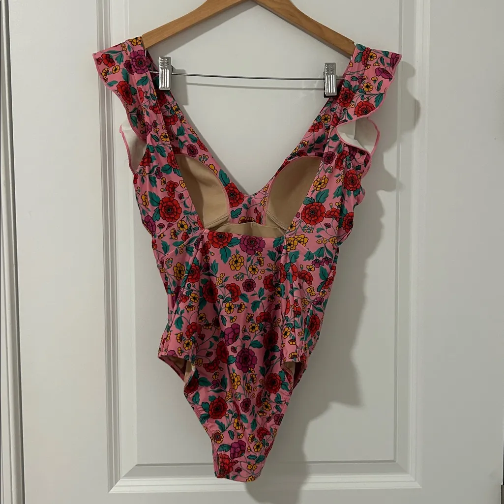 SUMMERSALT The Ruffle Backflip Morning Bloom One Piece Swimsuit Size 6 - Image 4