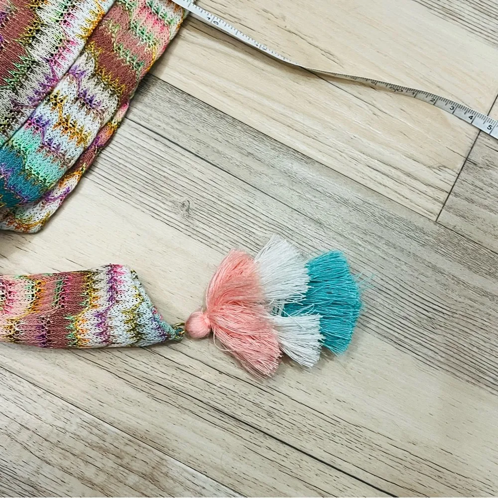 NWT Trina Turk Mirage Crochet Belted Skirt with Shorts Size Medium - Image 9