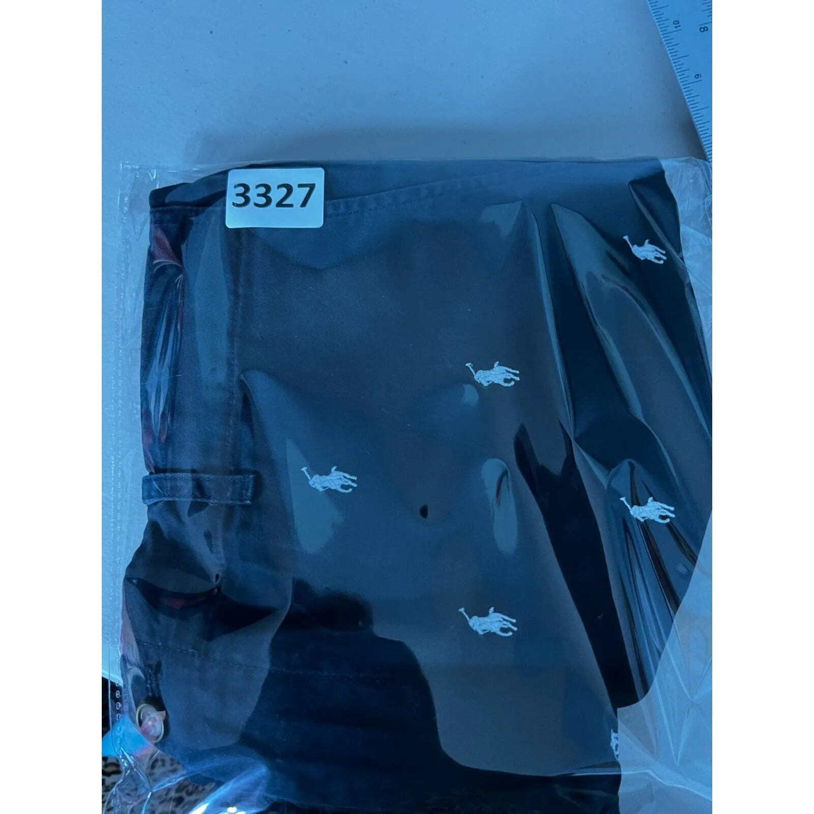 Polo Ralph Lauren Chino Shorts Embroidered All Over Pony Logo Stretch Classic‎ 8 - Image 8