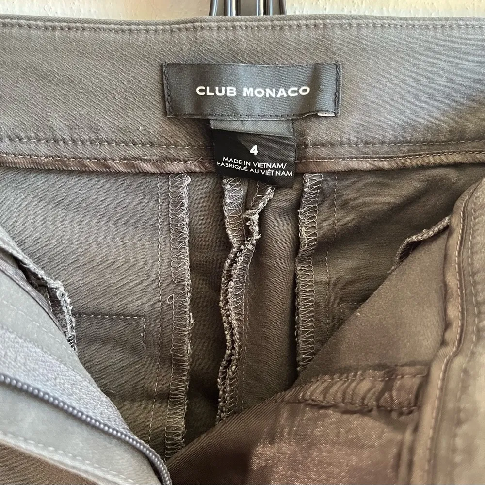 Club Monaco Pants Gray Slim Fit Crop Slate Grey Pant Sz 4 GUC Straight Skinny - Image 5