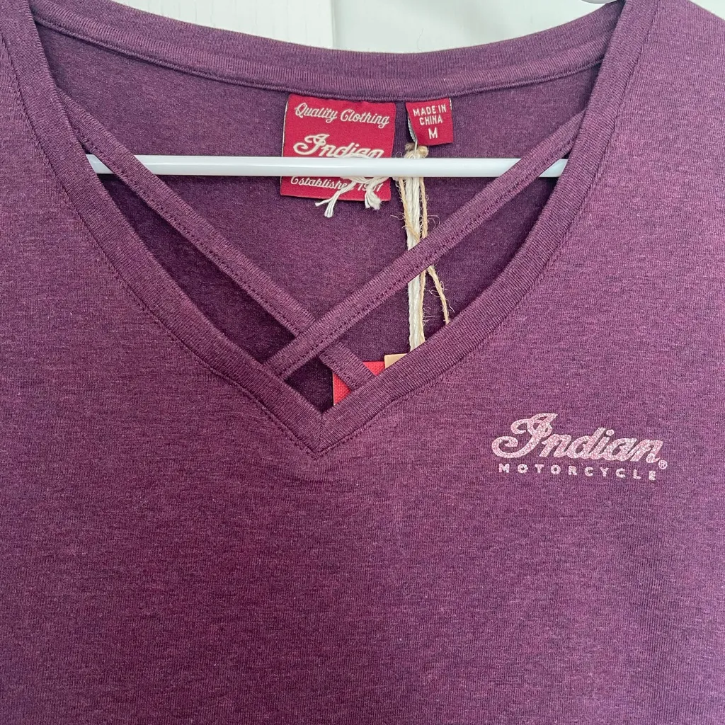 Indian Motorcycle Women’s Purple Glitter Headdress T - Image 2