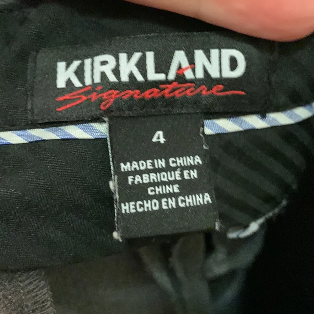 Kirkland Signiture grey straight leg dress pants - Image 6