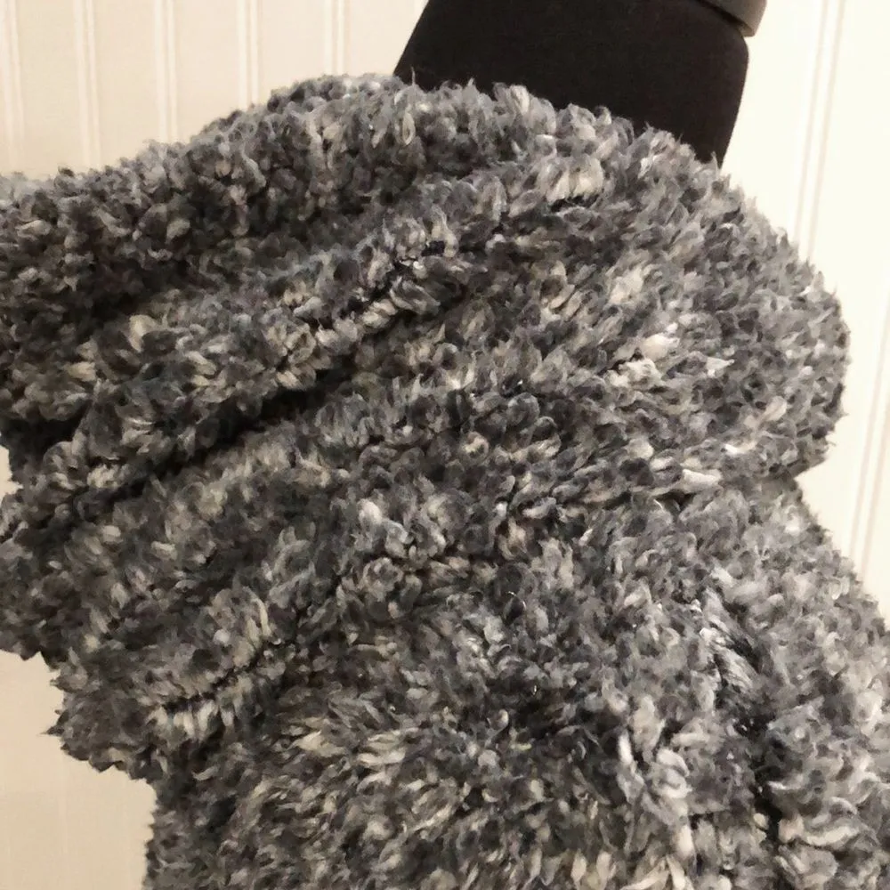 SANTA FE APPAREL Womens Black Full Zip 3/4 Length Hooded Sherpa Teddy Jacket XXL - Image 8