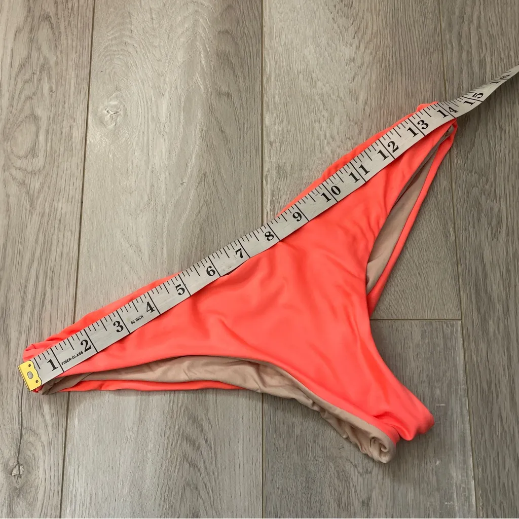 PQ Swim Bottoms cheeky scrunch bikini womens Peach (medium) beach vacation Pink - Image 3