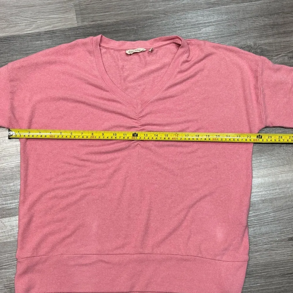 Soft Surroundings Pink V-Neck Long Sleeve Soft Rayon Blend Top Size XL - Image 7