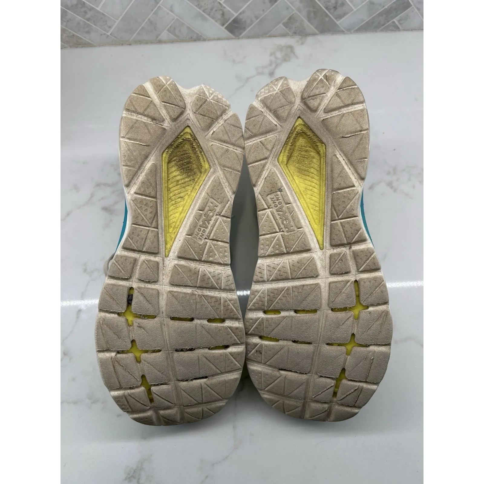 Hoka One One Mach 5 Running Sneakers Shoes White Blue ProFly+ Womens 8.5 8.5B - Image 6