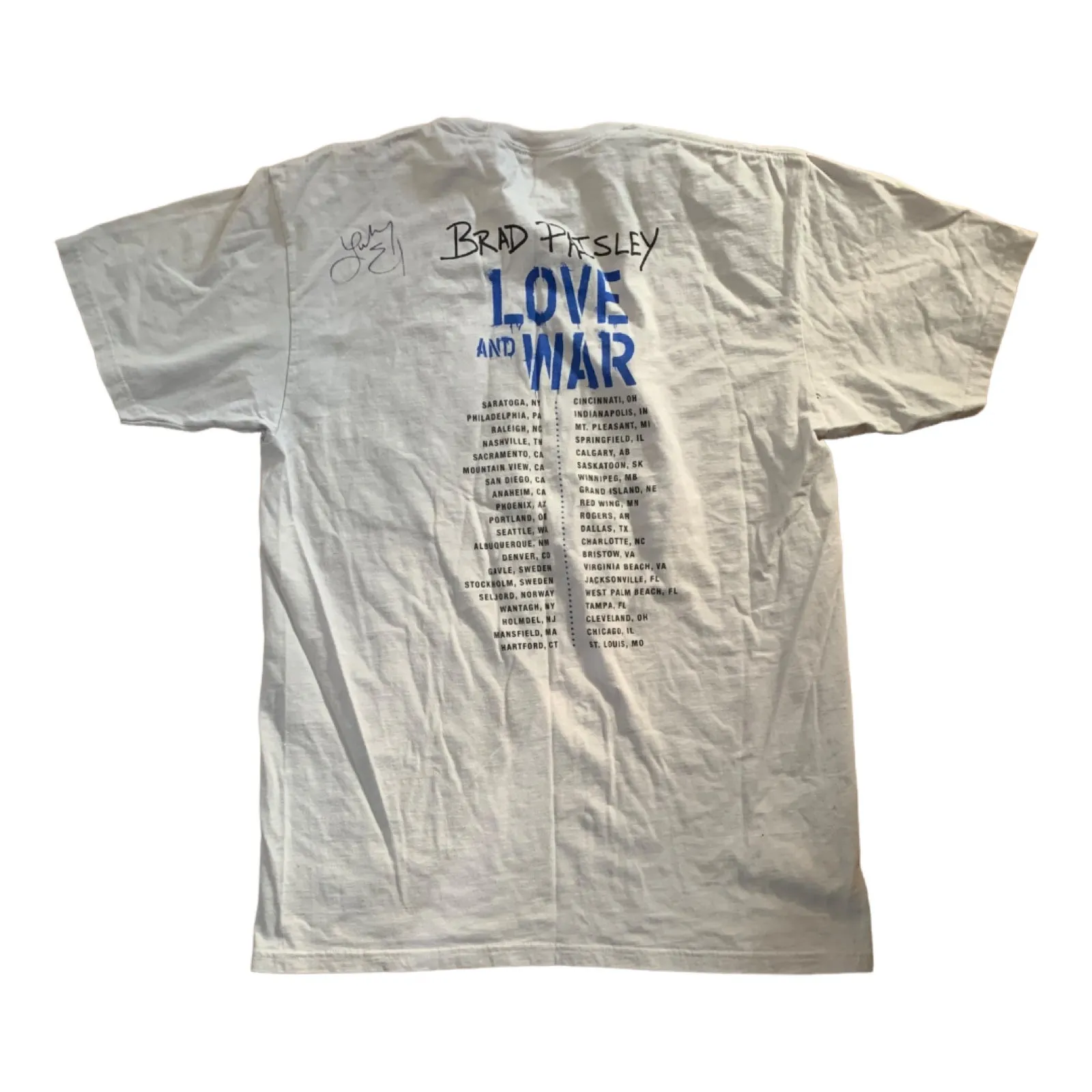 Brad paisley Lindsey el love and war your shirt unisex size large - Image 2